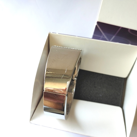 Lia Sophia Silver Dynasty Cuff Bracelet Rinestones - Picture 7 of 8